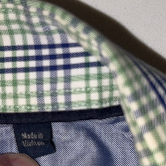 Tommy Hilfiger Slim Fit Non-Iron Dress Shirt 16.5 34/35 Plaid Long Sleeve - Picture 12 of 14